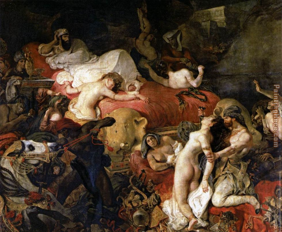 The Death of Sardanapalus painting - Eugene Delacroix The Death of Sardanapalus art painting